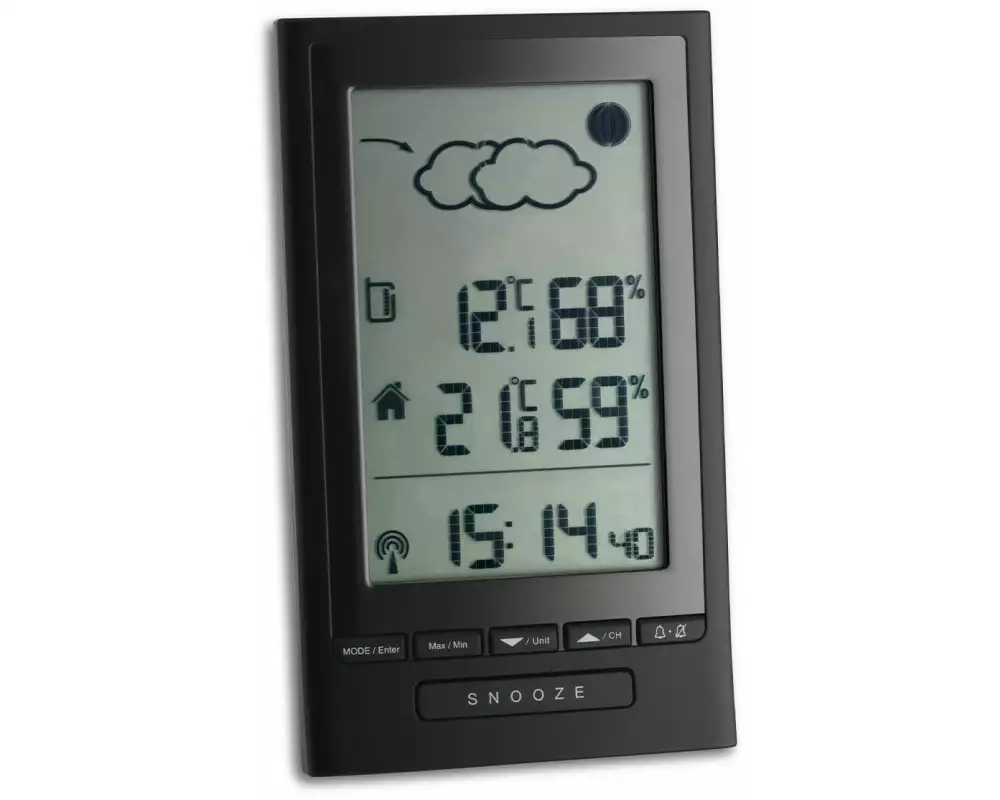 TFA Dostmann Wetterstation Modus Plus, Schwarz