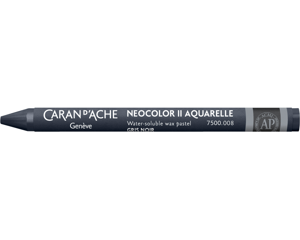 CARAN D'ACHE Wachsmalkreide Neocolor II 7500.008 grauschwarz