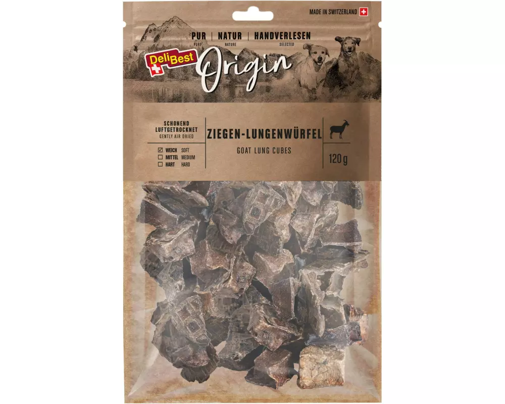 DeliBest Ziegen-Lungenwürfel 120 g
