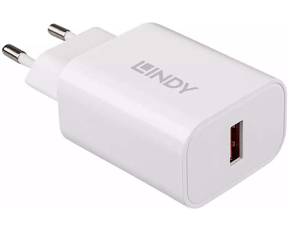LINDY 18W, Single Port, USB Type A, Charger