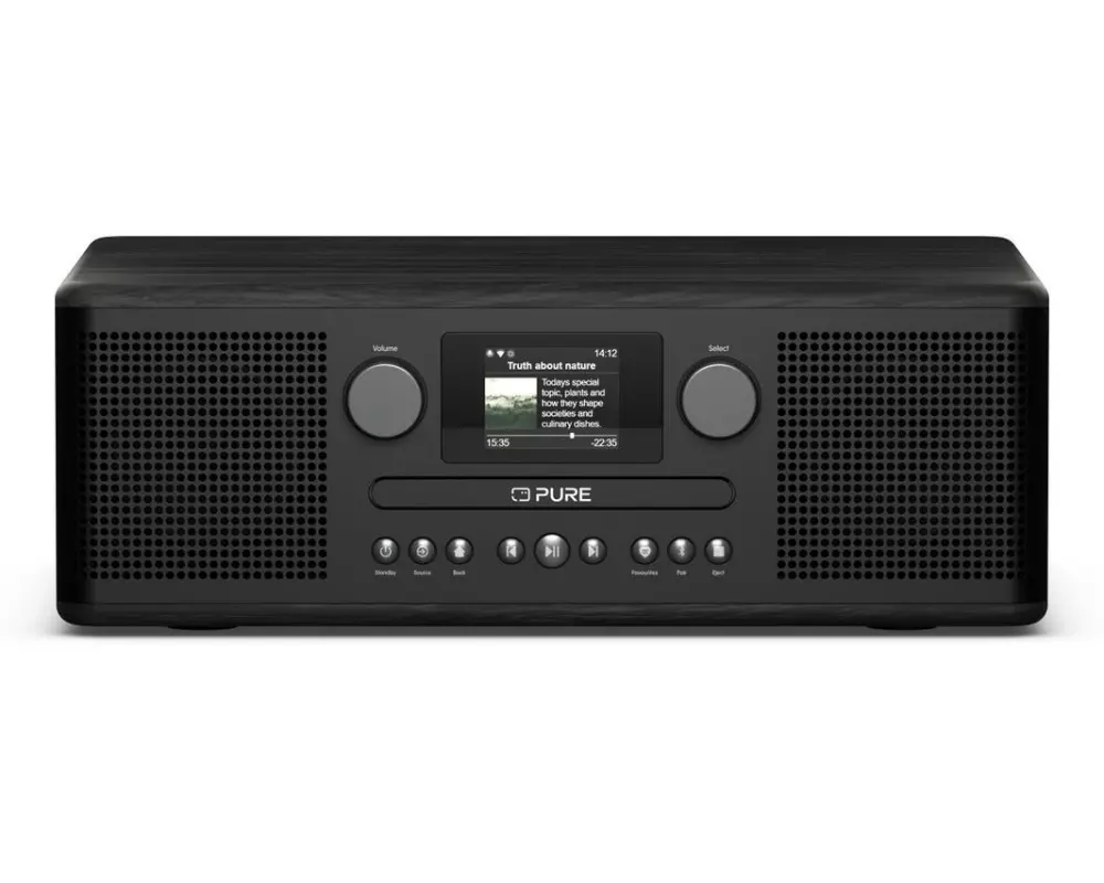 Pure DAB+ Radio Classic C-D6i Schwarz/Esche Schwarz