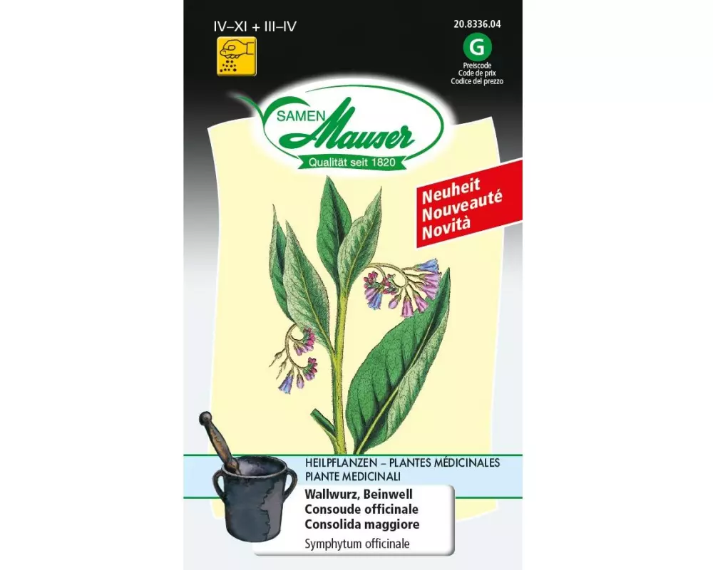 Samen Mauser Samen Wallwurz, Beinwell