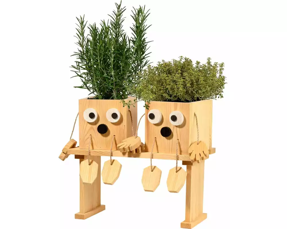 dobar Tischbeet Kräuterschwestern «Laura & Lisa»