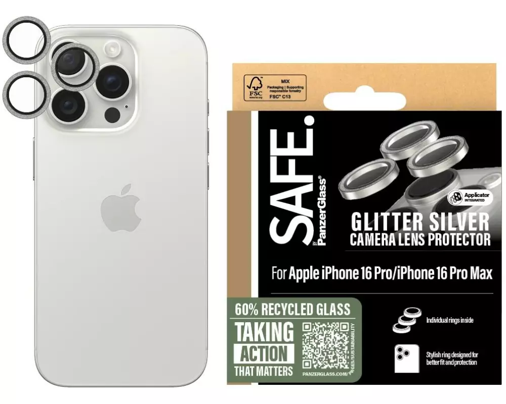 SAFE. Lens Protector iPhone 16 Pro / 16 Pro Max Silber