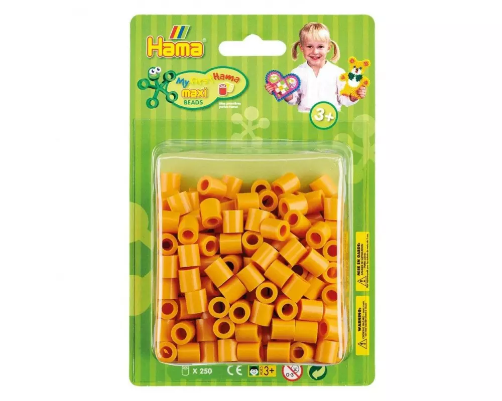 Hama Bügelperlen Maxi Teddybär-Braun, 250 Stück