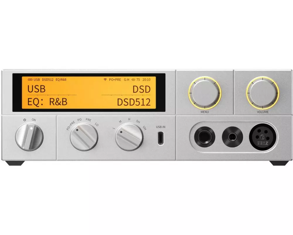 FiiO FiiO K17 Silber Desktop DAC und Kopfhörer-Verstärker