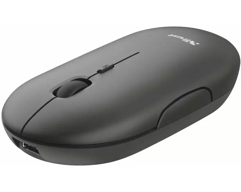Trust Maus Puck Rechargeable Black