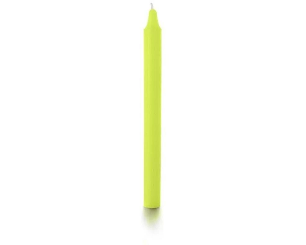 balthasar Stabkerze 27.5 cm x 2.2 cm, Neongelb, 16 Stück