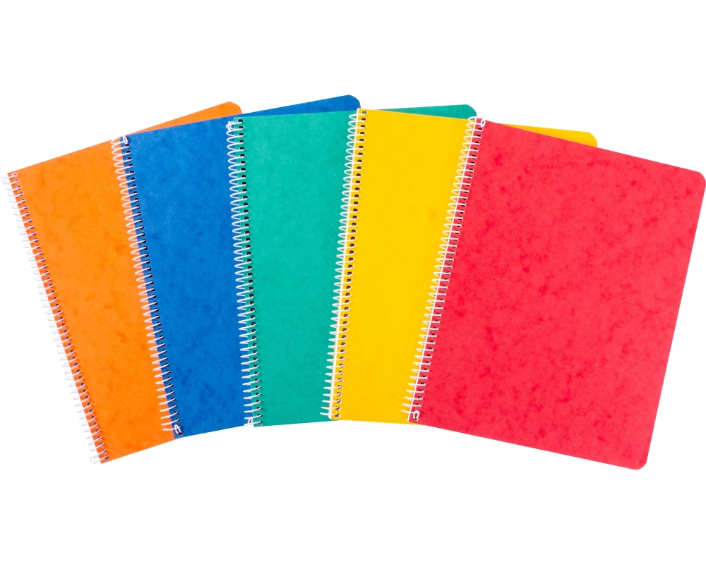 novooo. Notizbuch A5, 4 mm kariert 70g assortiert