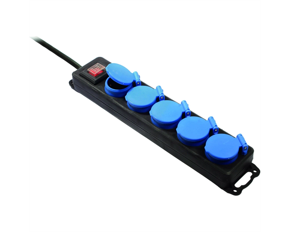 BACHMANN Verteilersteckdose 5x CEE7/3, IP44, 4,5m