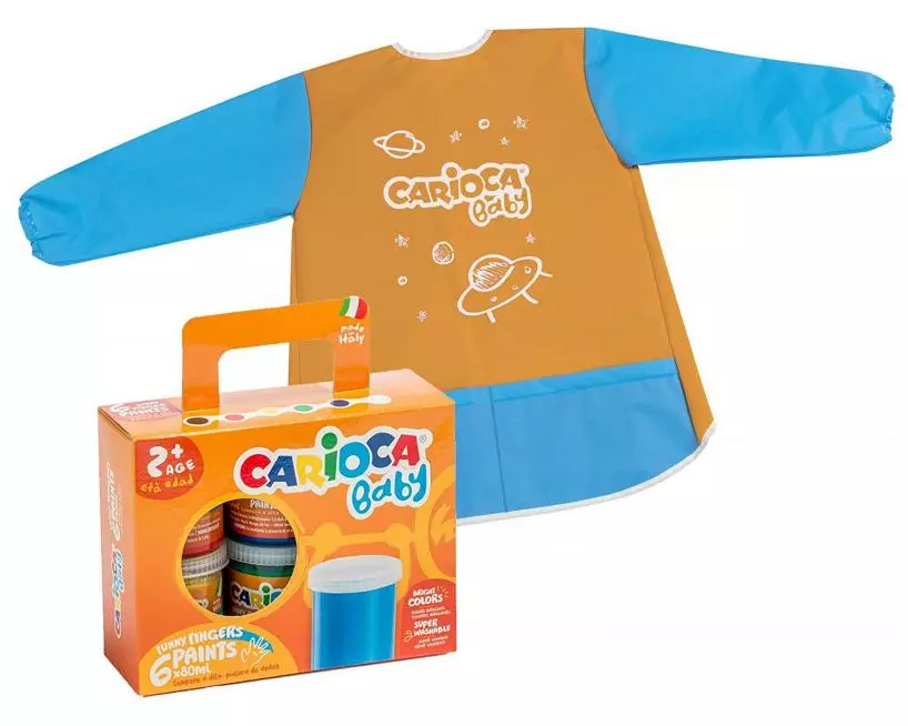 Carioca Fingerfarbe Baby 6 Stück, Mehrfarbig