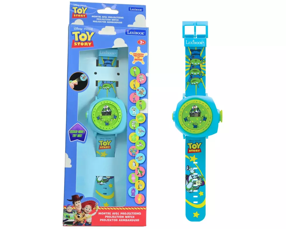 Lexibook Toy Story Projektor-Uhr Blau/Grün