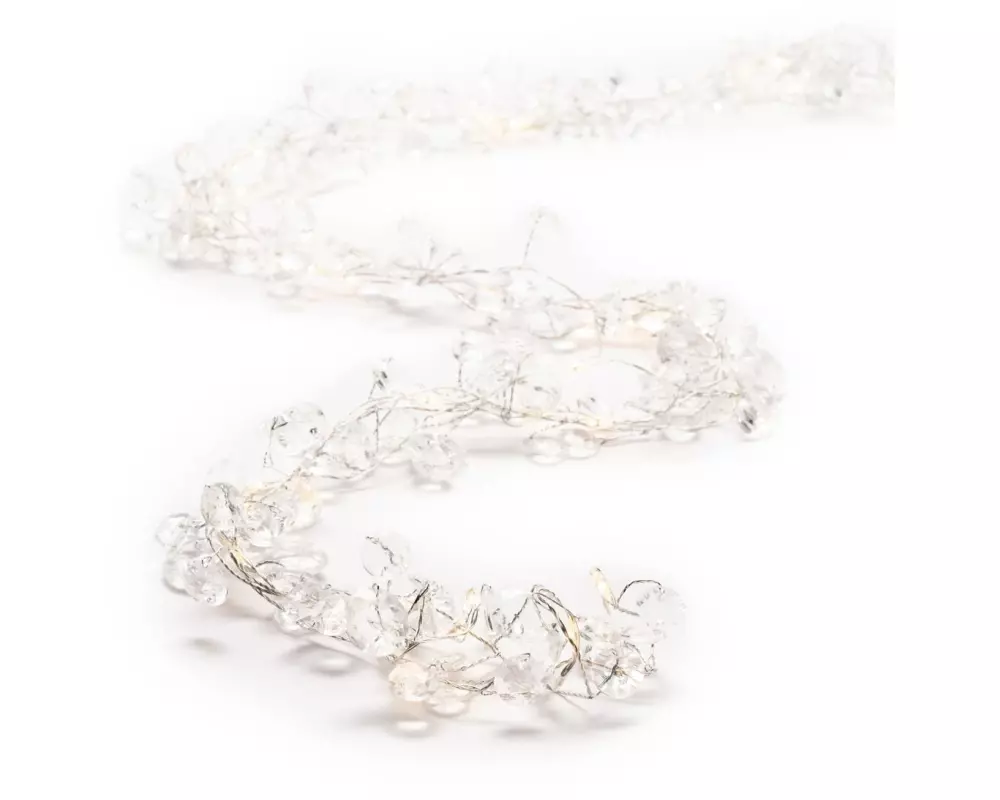 STT LED-Lichterkette Silver Jewels, 80 LEDs, 2 m, Indoor