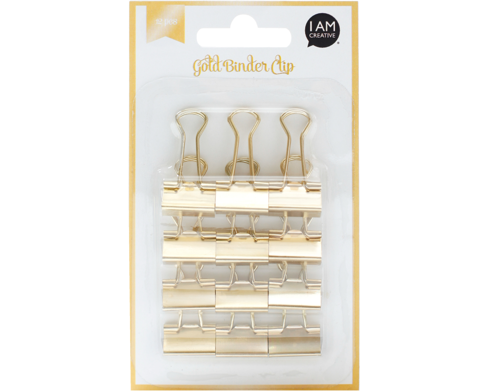 I AM CREATIVE Clips, gold Set I 4087.72 12 Stück