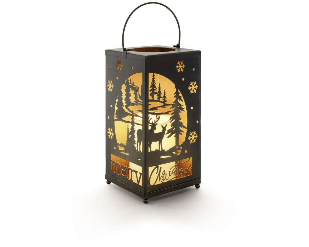 STT Laterne Kerze Xmas 24 cm