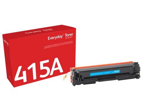 Everyday Cyan Toner by compatible with HP 415A (W2031A), Standard capacity. Black toner page yield: 2100 pages, Colour toner page yield: 2100 pages, Printing colours: Cyan, Quantity per pack: 1 pc(s)