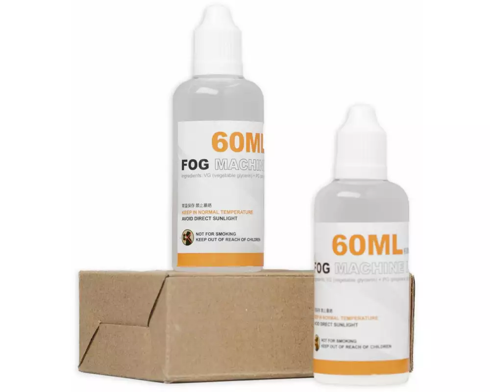 Lensgo Rauchmaschine Flüssigkeit 60 ml, 2x 0.12 l