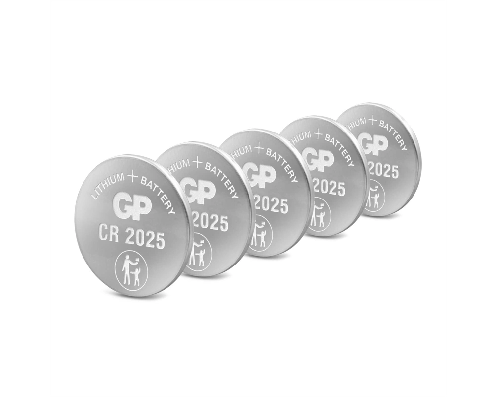 GP Batteries Lithium CR2025 5x 3V Knopfzelle