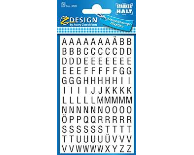 Z-DESIGN Letters schwarz 3720 6.5mm 240 St.