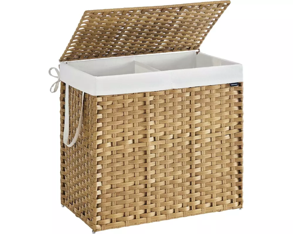 Songmics Wäschekorb 160 l, Nature