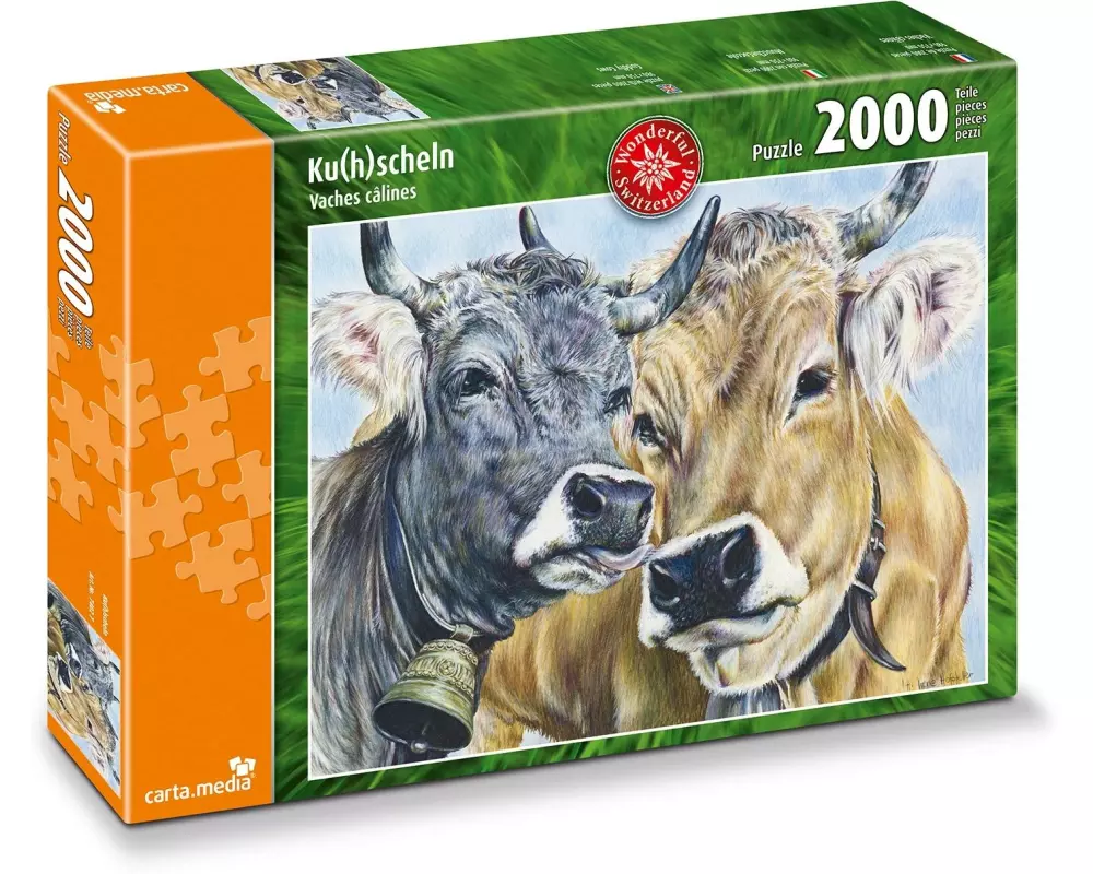 Carta.Media Puzzle Ku(h)scheln 2000 Teile
