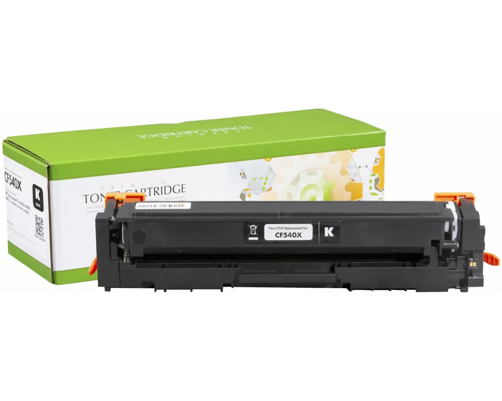 STATIC Toner cartridge compatible with HP CF540X black High Capacity compatible 3.200 pages