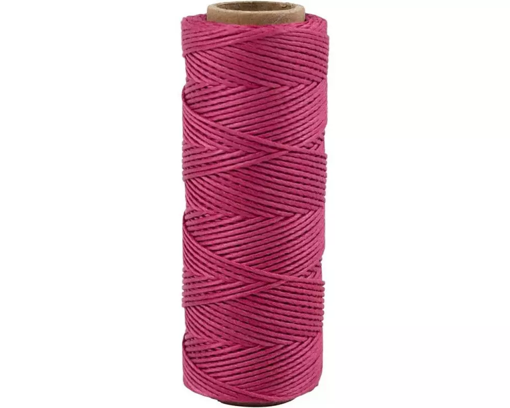 Creativ Company Bambus Kordel 1 mm, 65 m Dunkelpink