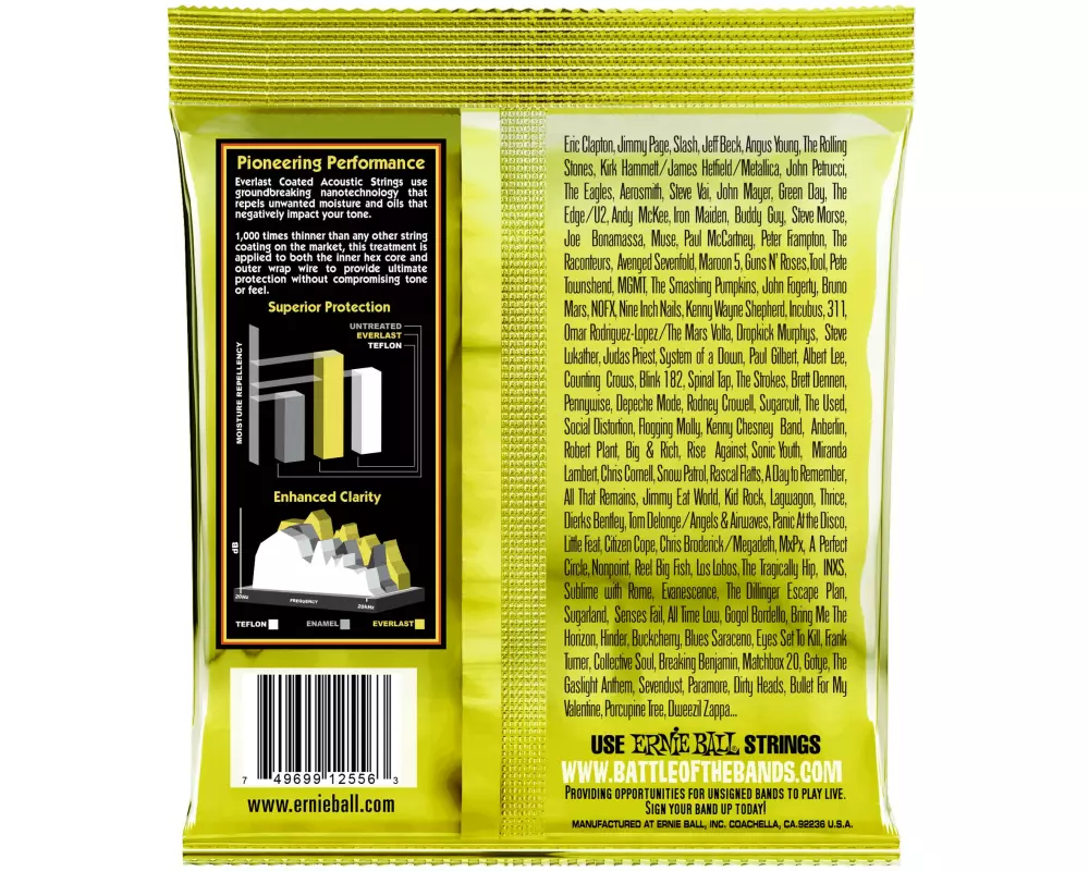 Ernie Ball Gitarrensaiten 2556 Everlast CB 80/20 – Medium Light 12-54