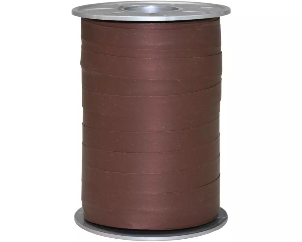 Pattberg Geschenkband Opak Matt 1 cm x 200 m: Farbe: Espresso Braun