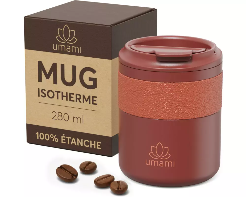 Umami Thermobecher Rot 280 ml 280 ml, Rot