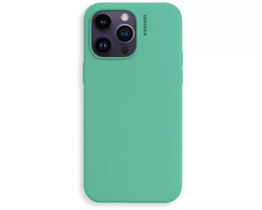 Nudient Back Cover Base Case 14 Pro Max Mint Green