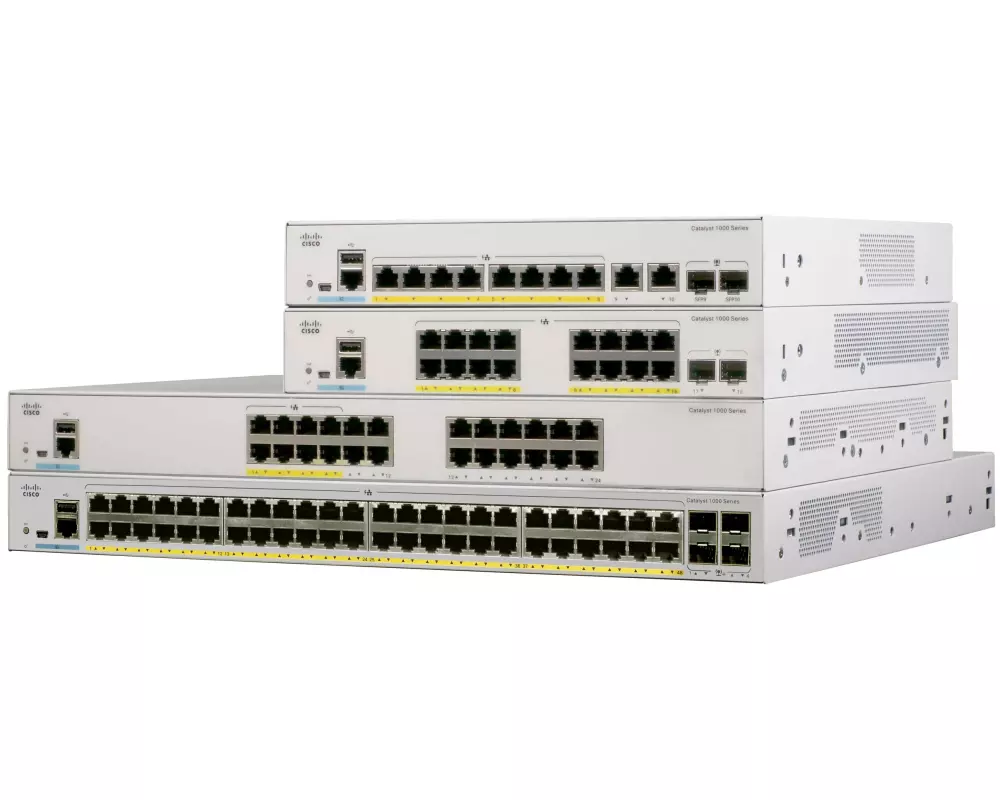 Cisco PoE+ Switch C1000-8FP-2G-L 8 Port