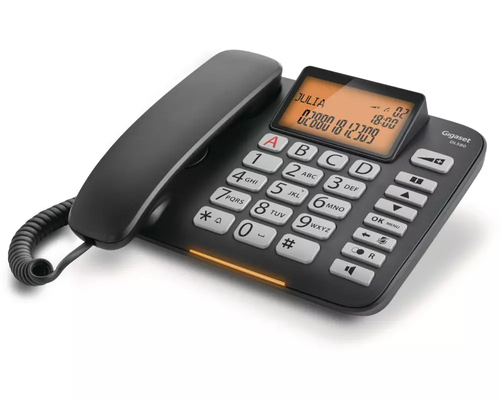 Gigaset Tischtelefon DL580 Schwarz