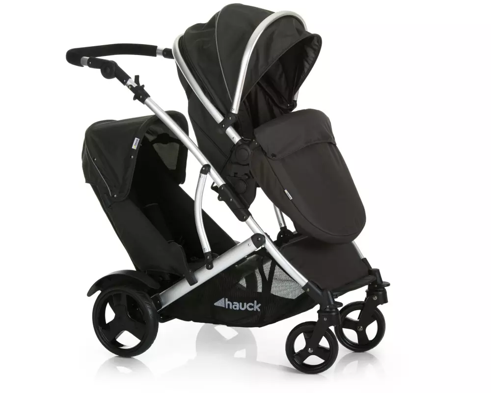 Hauck Geschwisterwagen Duett 2 Black