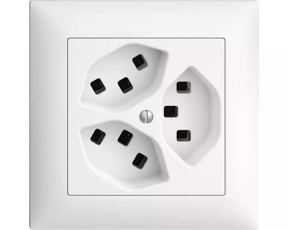 Feller EDIZIOdue UP-Steckdosen 3x T23