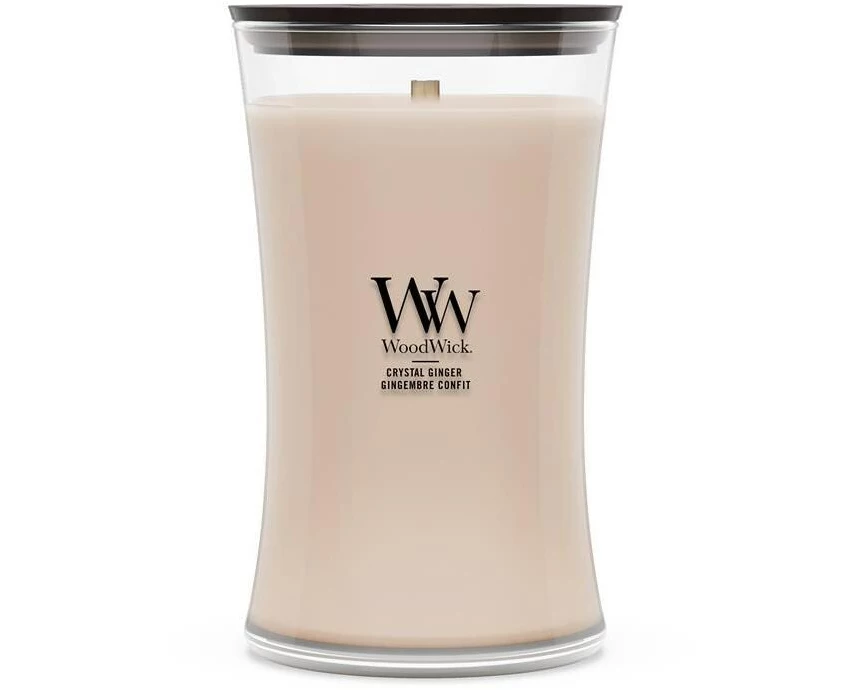 Woodwick Crystal Ginger im Glas Gelb