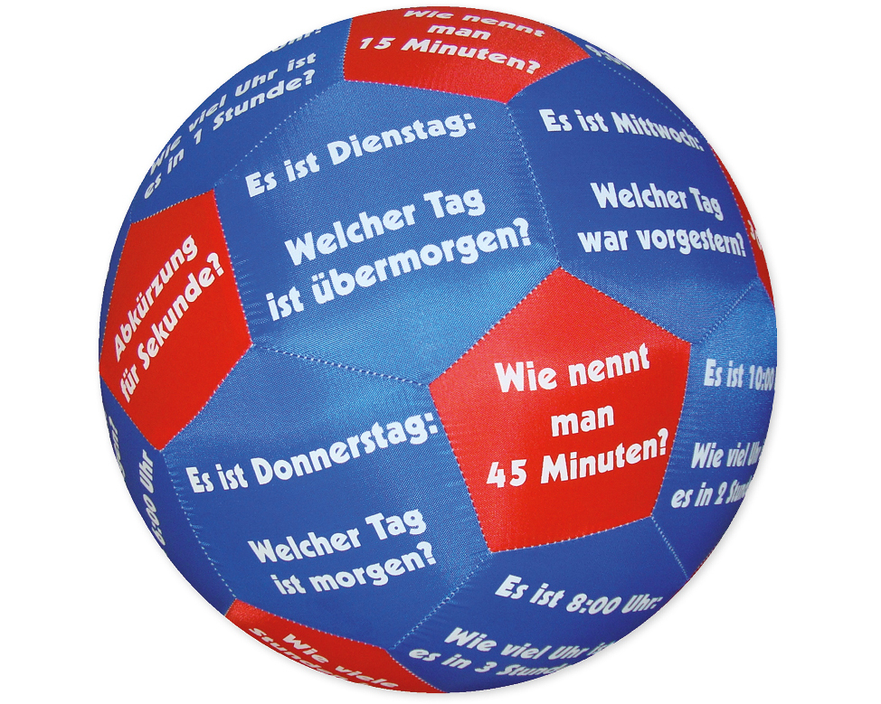 TIMETEX Lernspiel-Ball Pello 93576 Zeit und Wochentage