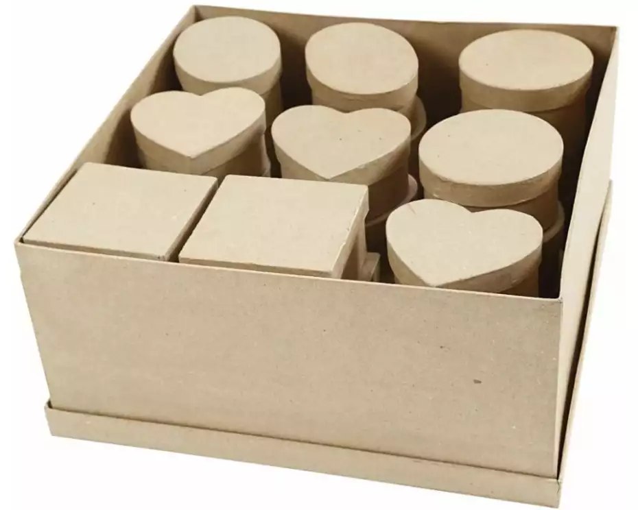 Creativ Company Papp-Schachtel 10-12 cm 28 Stück