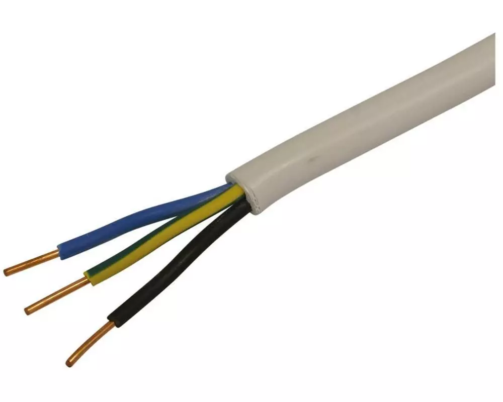 STEFFEN Installationskabel TT 3x 1.5 mm2 10 m Weiss