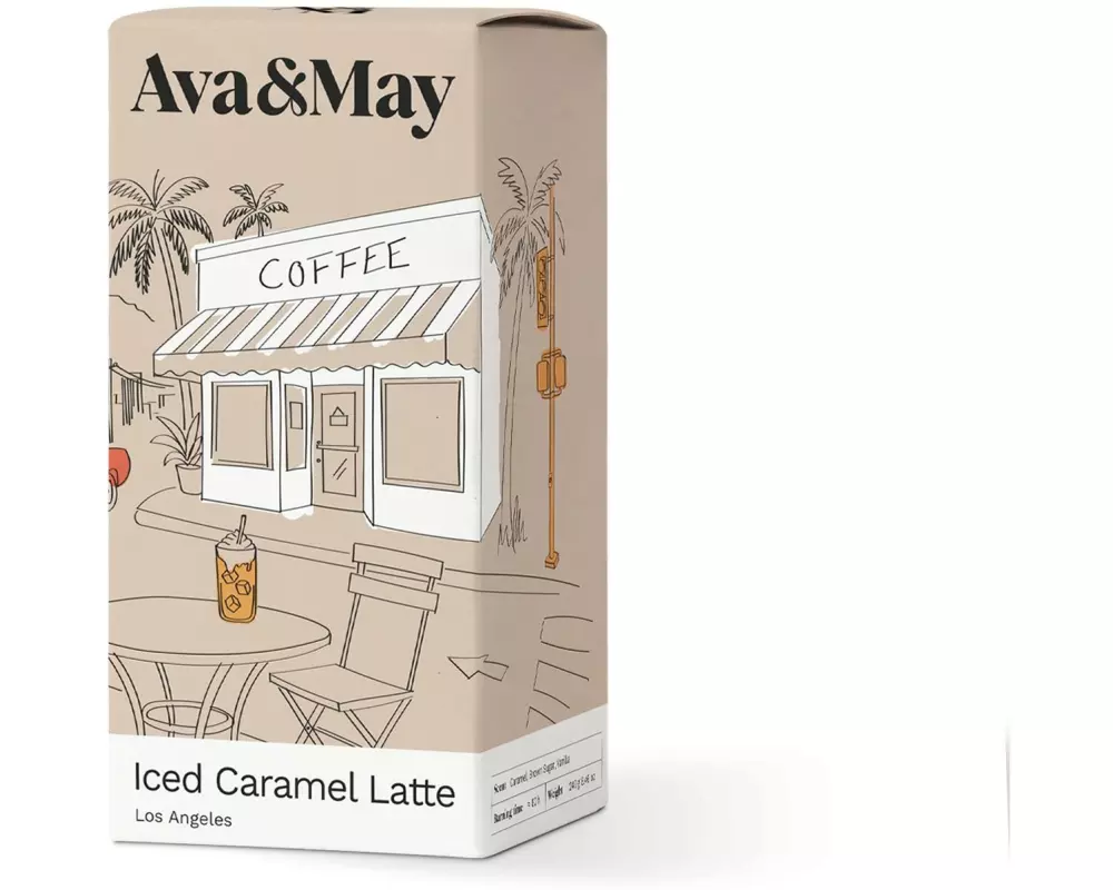 AVA & MAY Duftkerze Iced Caramel Latte 240g