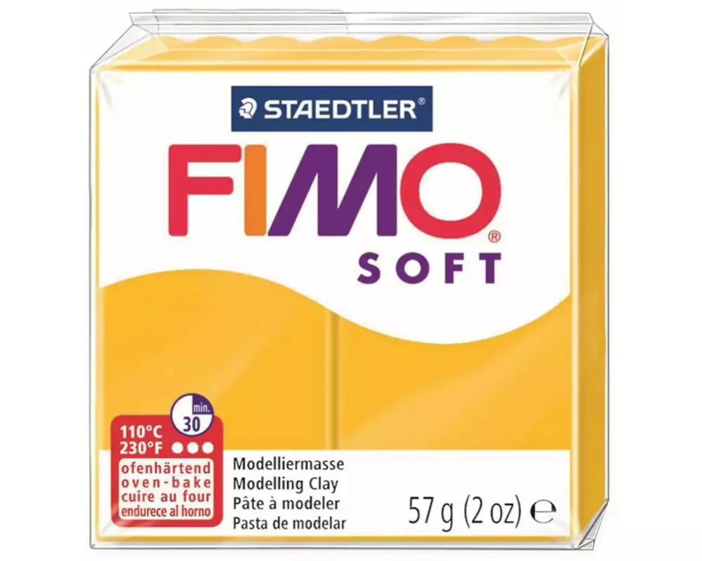 Fimo Modelliermasse Soft Senfgelb
