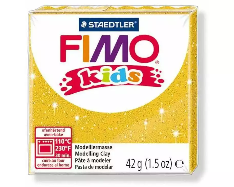 Fimo Modelliermasse Kids Glitter Gold