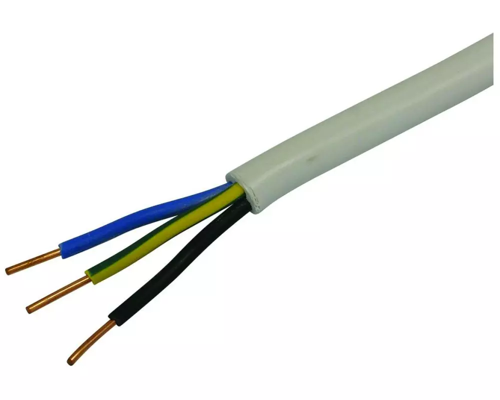 STEFFEN Installationskabel TT 3 x 2.5 mm², 25 m Weiss