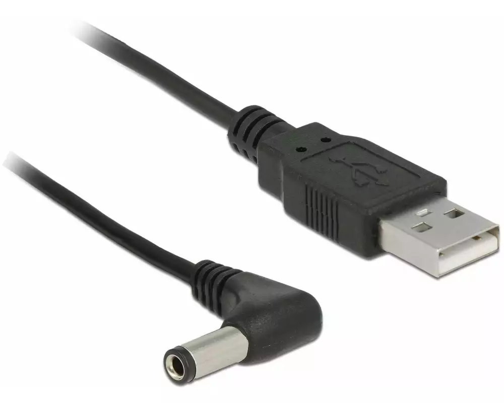 Delock USB-Stromkabel Hohlstecker 5.5/2.5mm USB-A - Spezial 1.5 m