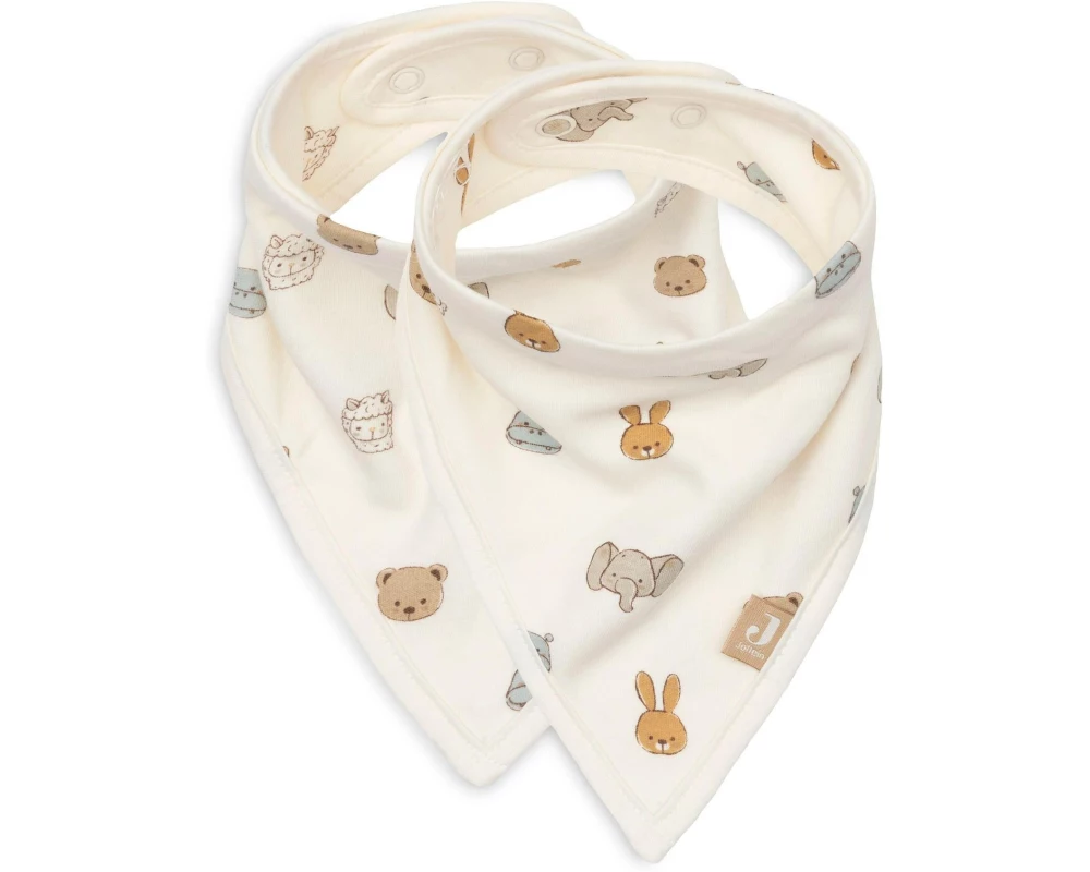 Jollein Lätzchen Bandana – Jollies - 2 Stück 37 x 24.5 cm