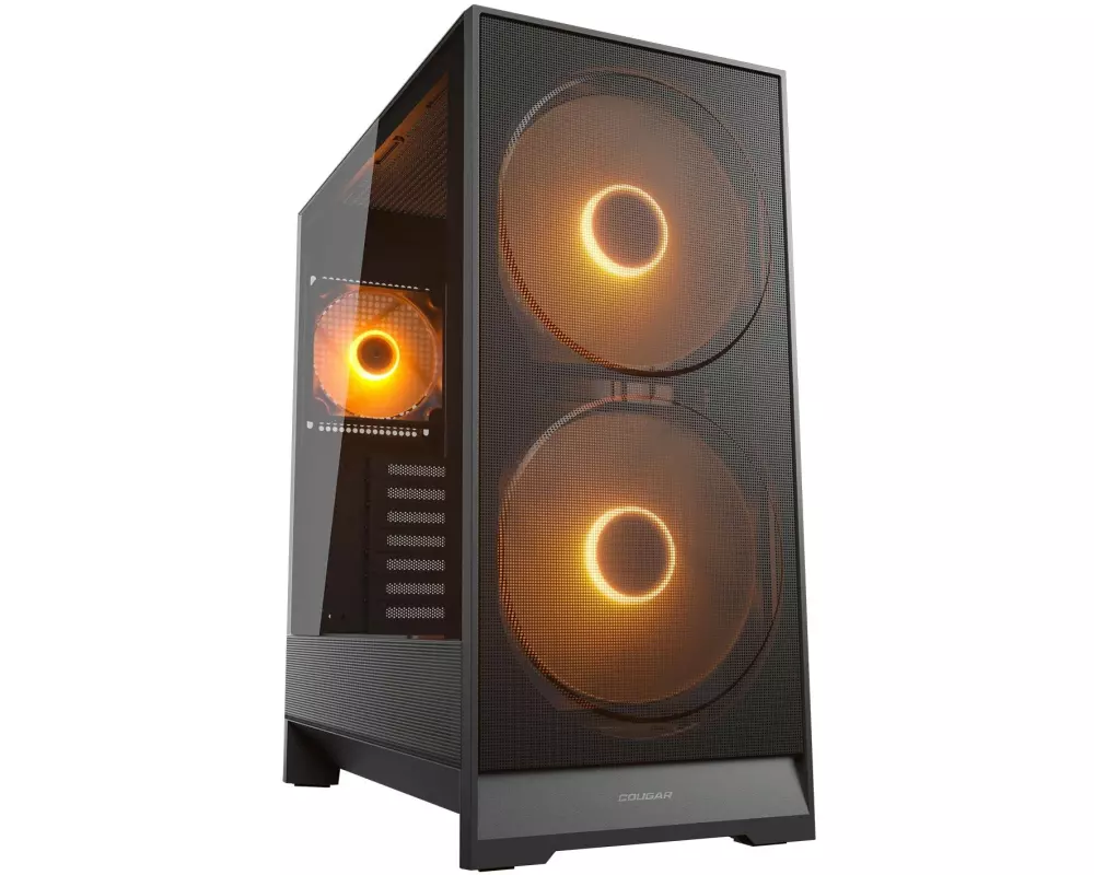 Cougar Airface 180 ARGB Midi-Tower, Glasfenster, Mesh-Front