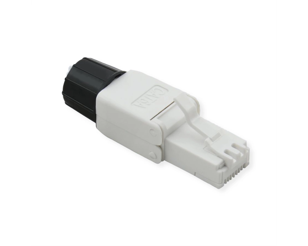 ROLINE feldkonfektionierbarer RJ-45 Stecker Cat.6A (Class EA), UTP, weiß