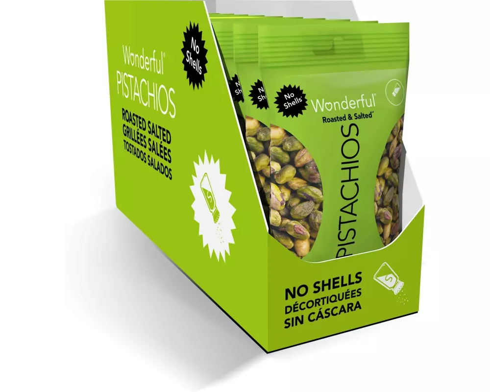 Wonderful Pistachios Pistazien geröstet und gesalzen ohne Schale 10 x 60 g