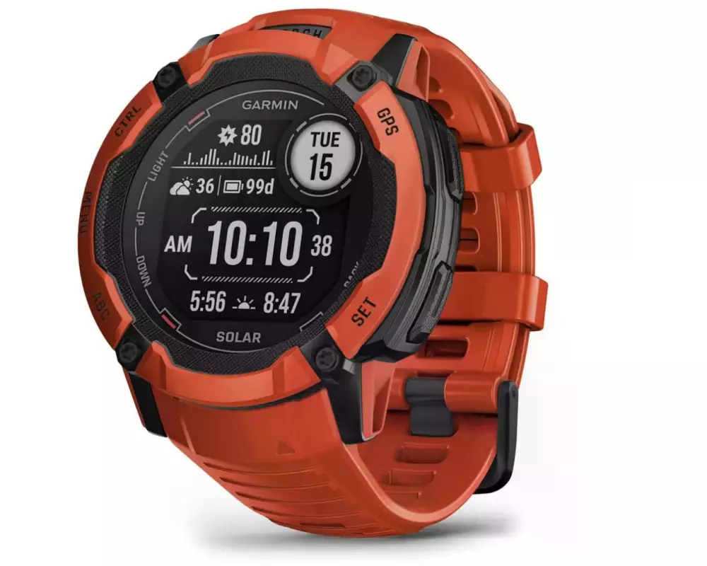 GARMIN Sportuhr Instinct 2X Solar Flame Red