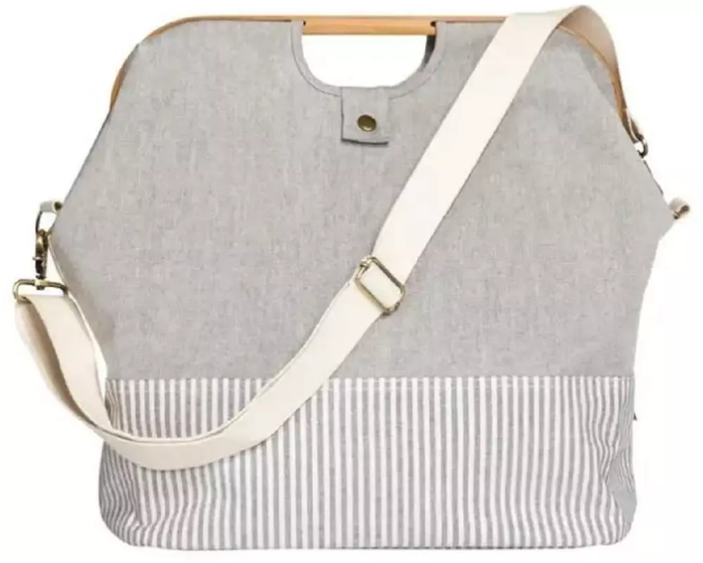 Prym Store & Travel Bag Canvas & Bamboo S Grau